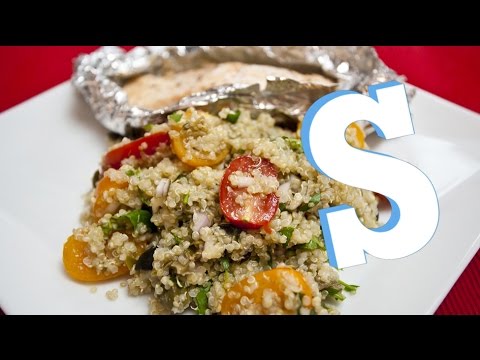 Quinoa Salad with Baked Salmon Recipe – SORTED