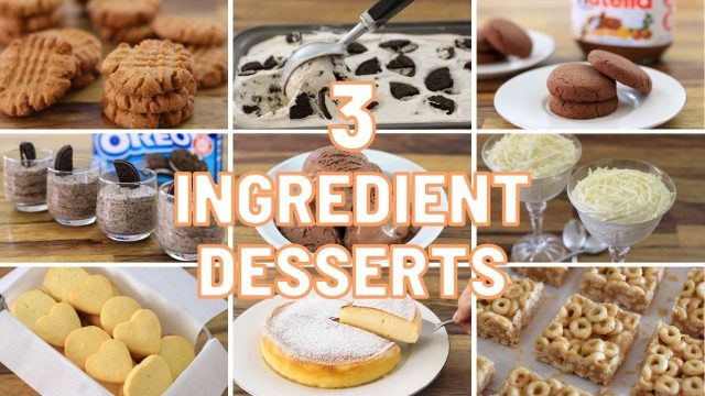 11 Easy 3-Ingredient Desserts