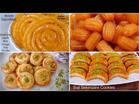 4 Easy Eid Desserts Recipes چهار نوع شیرینی بی نظیر مخصوص عید Eid Special Sweets