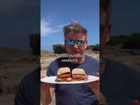 Gordon Ramsay makes DELICIOUS steak sandwich #gordonramsay #oneminuterecipe #shorts