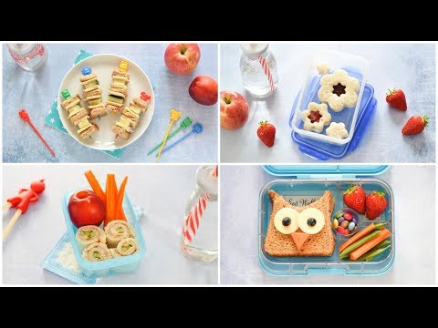 4 Easy Fun Sandwiches for Kids – Fun Food Tutorial