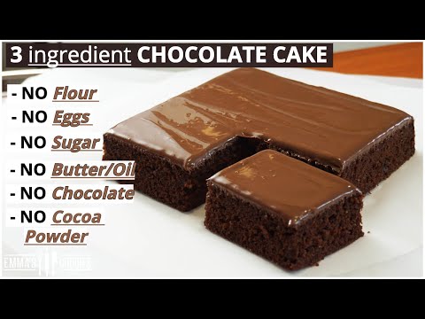 3 ingredient CHOCOLATE CAKE ! Lock Down Cake Recipe!