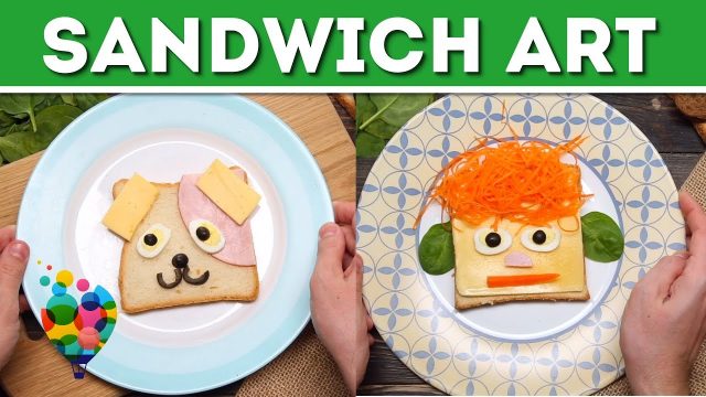 DIY Food Art For Kids: How To Make Sandwiches Smile | Toast Art Ideas | A+ hacks