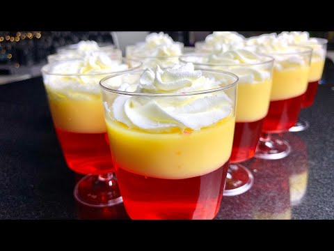 3 INGREDIENT RECIPE | Custard Dessert Cups | No Bake Dessert Cup Recipe
