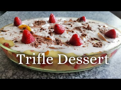 Trifle Dessert With Tennis Biscuits
