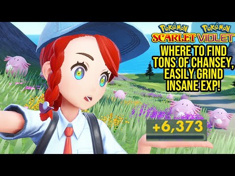 Pokemon Scarlet and Violet – Best Easy Exp Method! Where to Find Chansey EARLY + Sandwich Buffs!