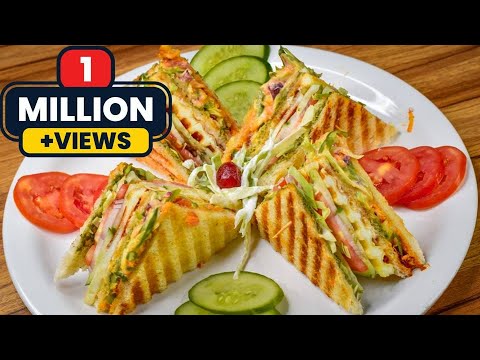 Veg Club Sandwich | Restaurant Style Club Sandwich | Breakfast Recipe | Bhoomi's Quick Recipes