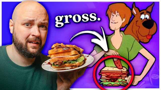 Trying every disgusting Scooby-Doo sandwich because I hate my body