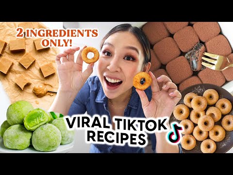 Testing Viral 2-Ingredient TikTok Recipes 🍩 🍫 | Part 7