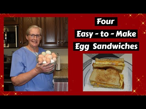 4 Egg Sandwiches, Quick and Easy to Make, Inspirational Golden Thought