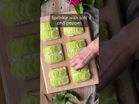 How to Make Cucumber Sandwiches #shorts