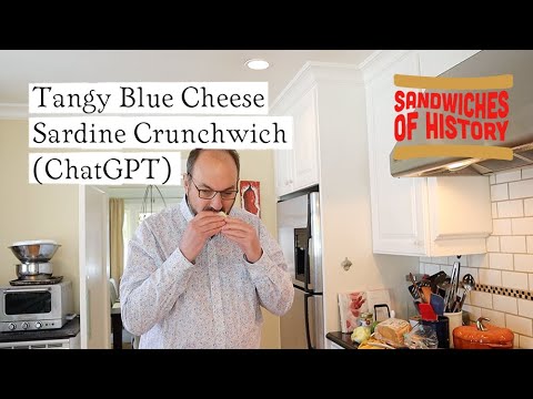 The Tangy Blue Cheese Sardine Crunchwich  (ChatGPT) on Sandwiches of Future History⁣