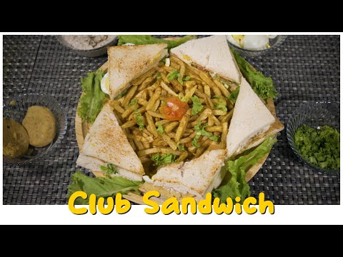 How to Make Club Sandwich | Club Sandwich Recipe | Pait Puja